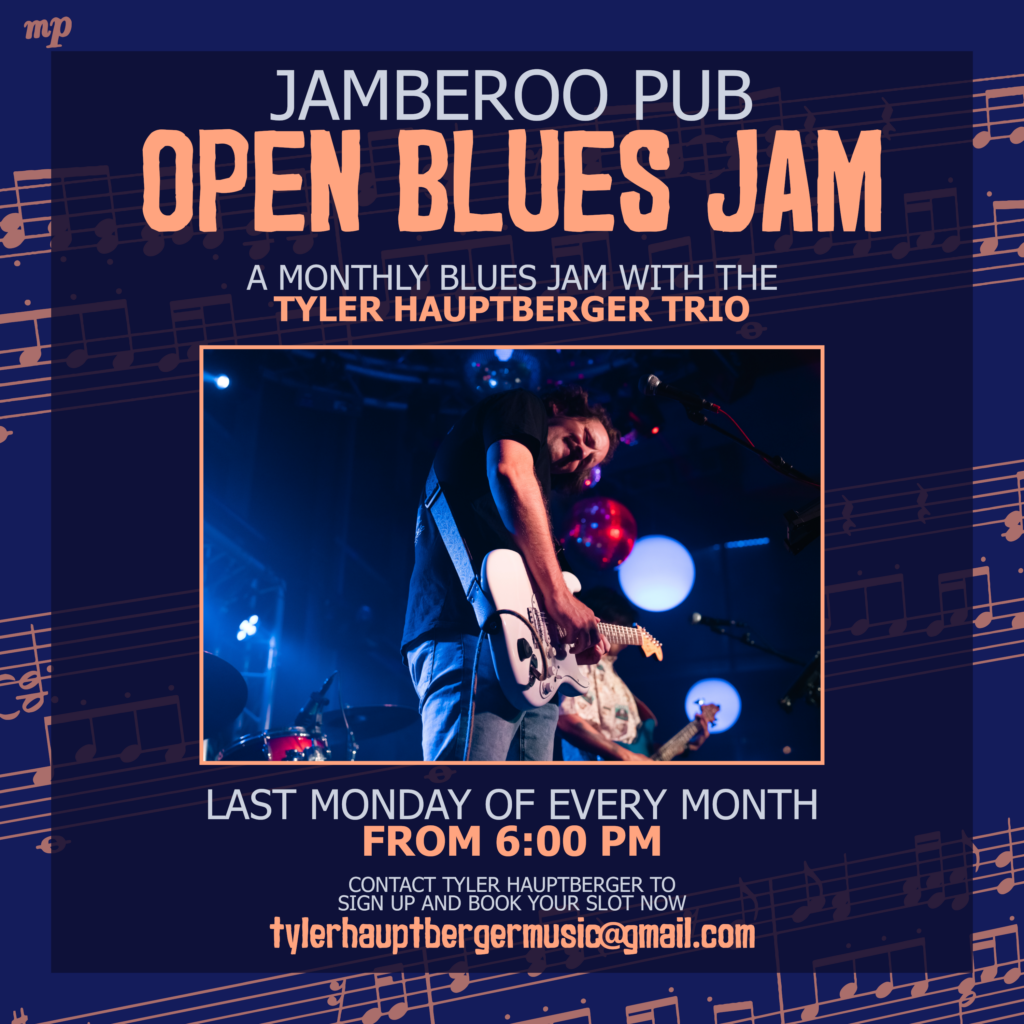 Poster: Jamberoo Pub Open Blues Jam