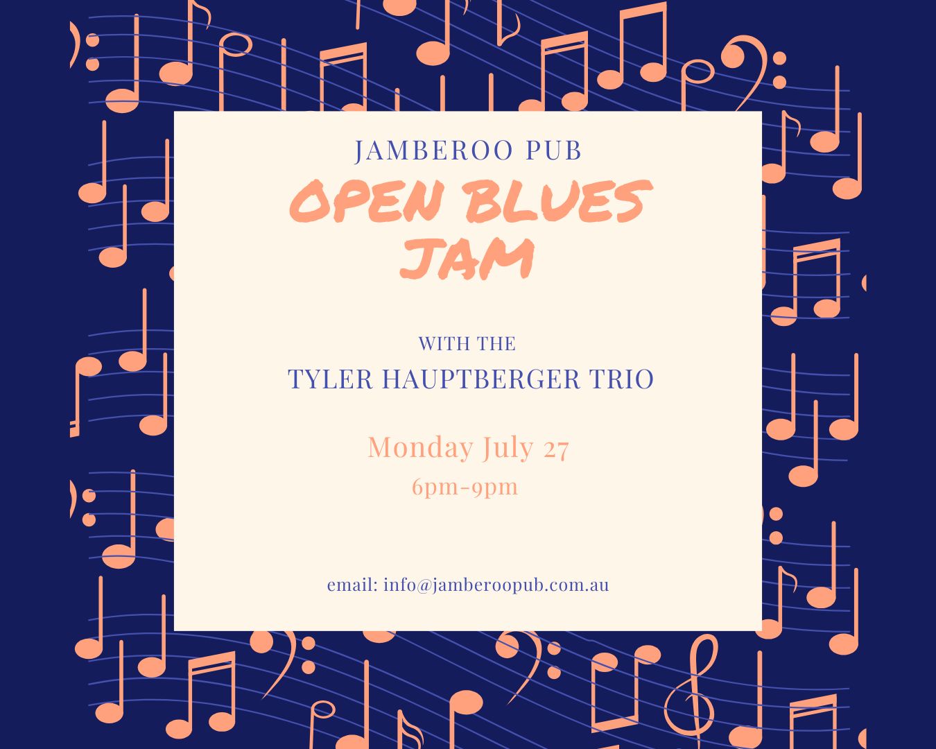 Jamberoo Pub Open Blues Jam Monday 27 July