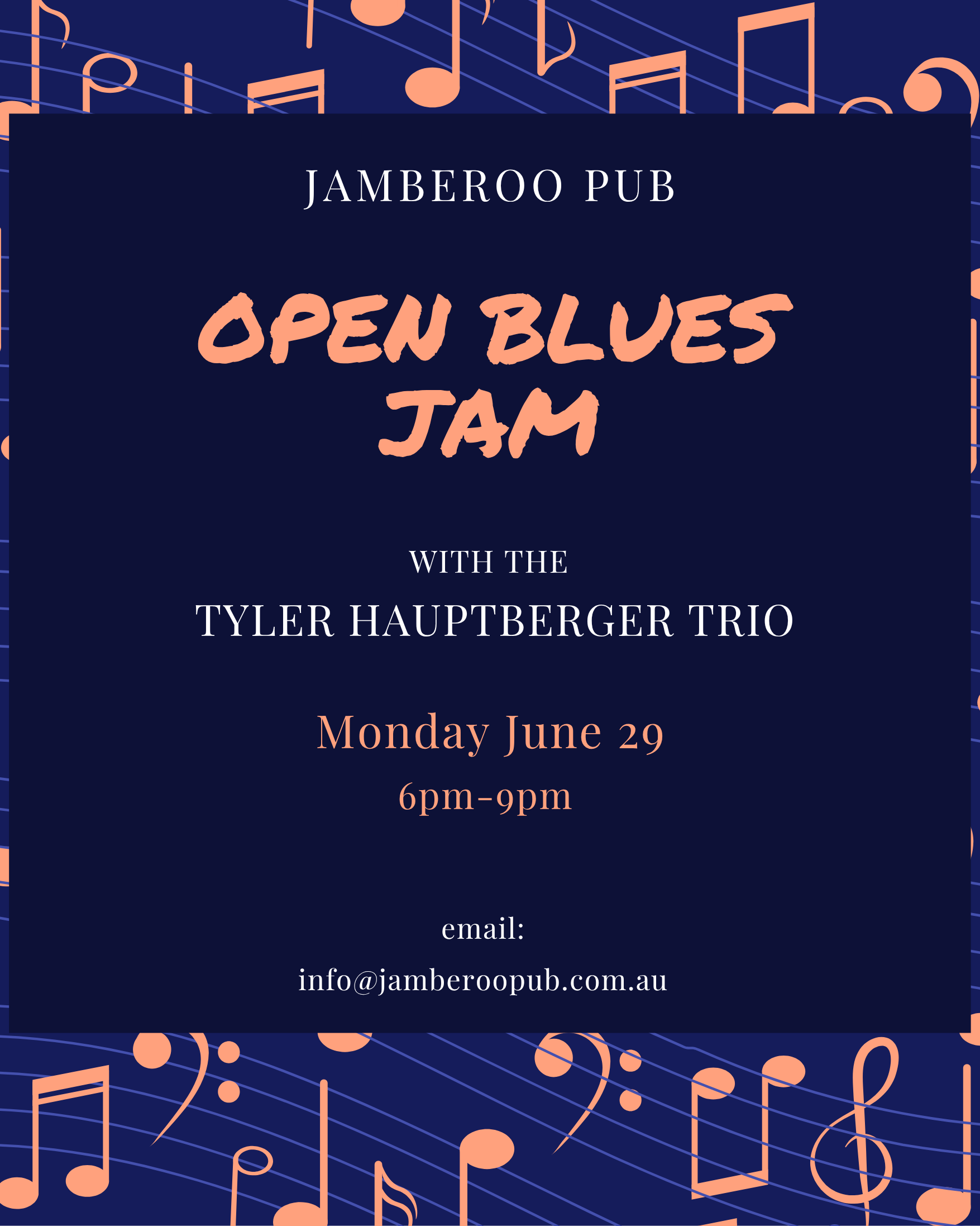 Jamberoo Pub Open Blues Jam Monday 29 June